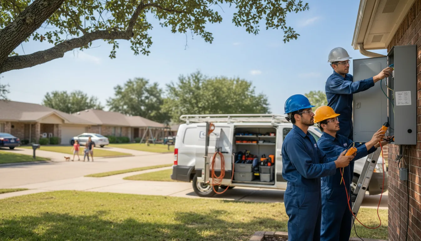 Certified electrician providing emergency electrical services in Piedmont, OK